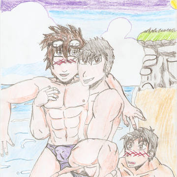 三Speed​​o社の男の子 (マルセロ, サミール, キリリ)