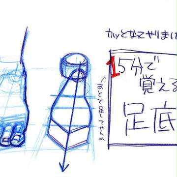 足底の描きかた
