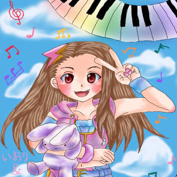 うさちゃんといっしょに「にひひっ♪」