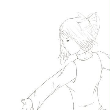 ヤマメ（線画）