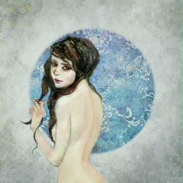 The blue girl