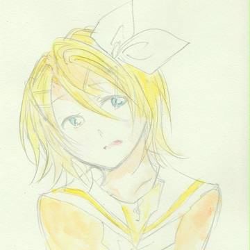 鏡音リン　を塗ってみた