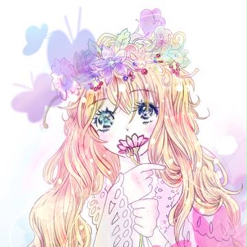 ちょうちょと女の子