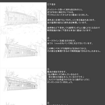 いつもこんな適当に背景描いてます。