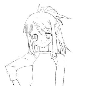 星野絵里香立ち絵（模写）