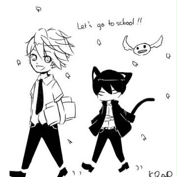 And now, Let's go to school!!