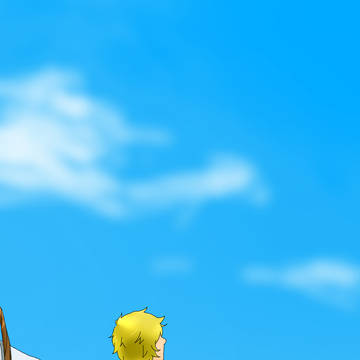 He is attracted in the sky.