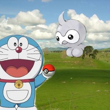 ドラえもんとポワルン