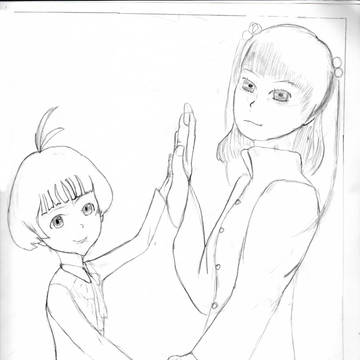 アゴ美とまるみ（ラフ）
