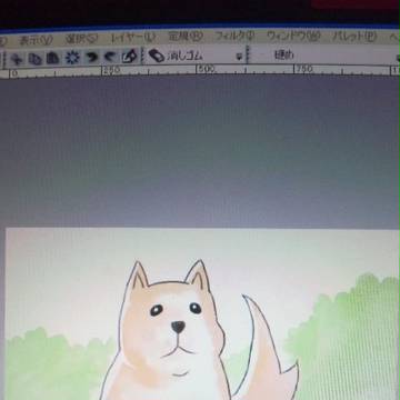 見本通りに描いたのにこのカ○パラみたいな犬は一体・・・