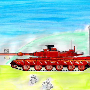 参拾八式試作戦車（38年式戦車（真っ白）より）