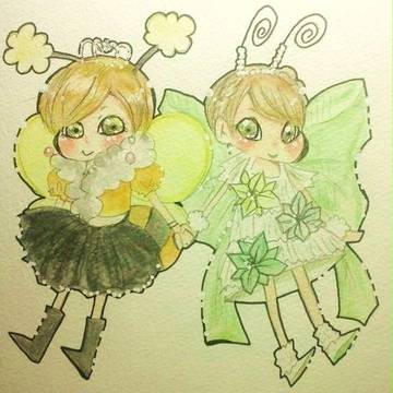 女王蜂と姫蝶々