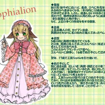 【音織物】ソフィアの補足。と、ちょこっと交流。【補足・交流】
