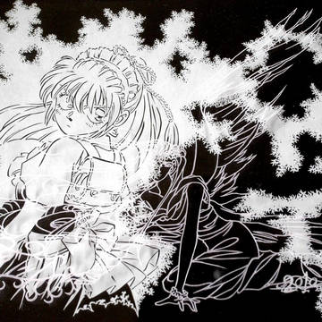 切り絵、依頼作品、柴田昌弘先生、市川ジュン先生