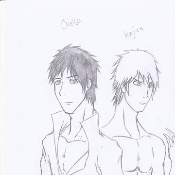 Oketsu and Kajiru - Sketch.