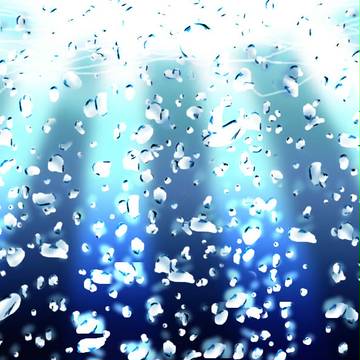 【背景】 海と泡