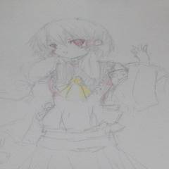 またも霊夢ちゃんを描いたよ