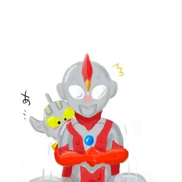 修行するボーイと子供タロウ