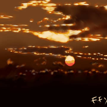 夕日雲
