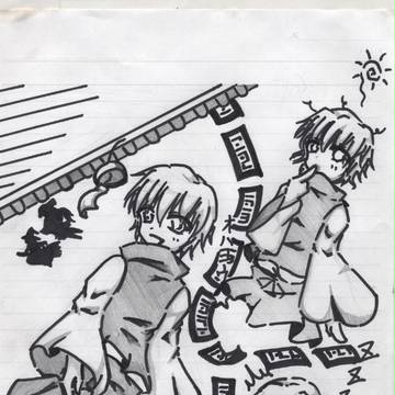 自分の小説のオリキャラを友人が描いてくれたようです