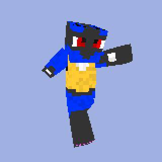 【minecraft】 ルカリオスキン