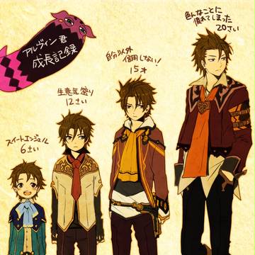 私の考えたアルヴィン君成長過程