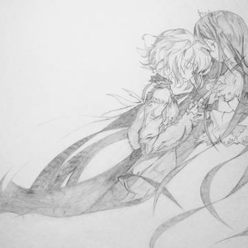 シャーペンで描いてみた　カタハネより
