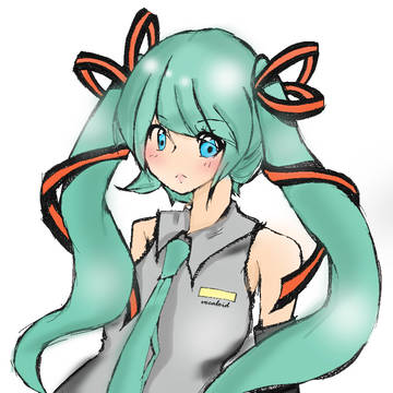 初音ミクです...!