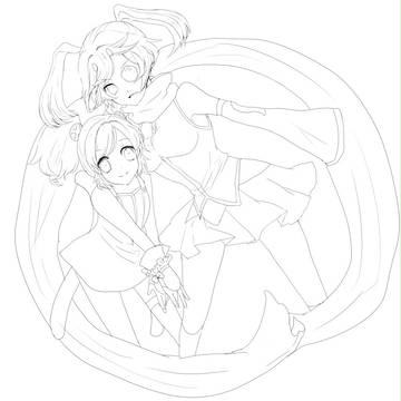 あやね＋えこ　塗り絵