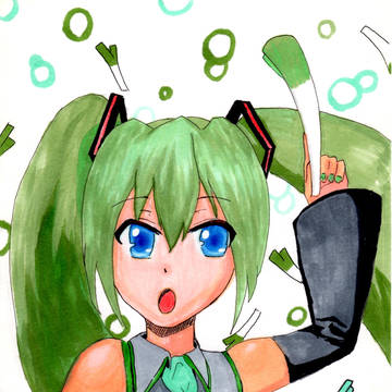 初めて描いた初音ミク