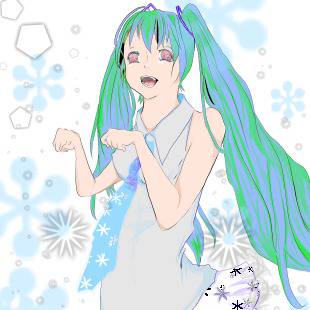 雪ミク★にゃんにゃん