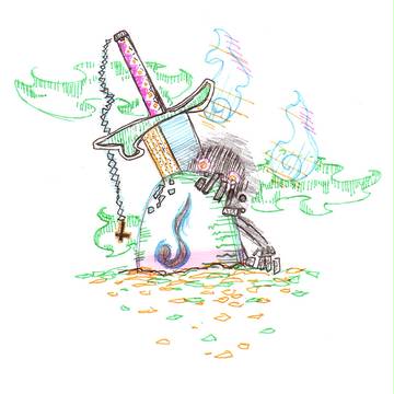 ボールペン×落書き×マスキングテープ
