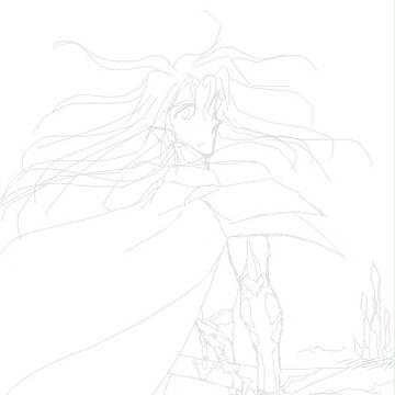 線画が出てきたので出してみた