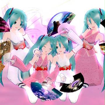 Lat式着物ミク
