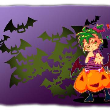 去年のハロウィン絵使いまわし