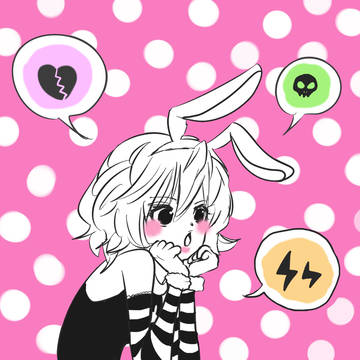 うさぎ→ぴょんぴょん→ぴよん