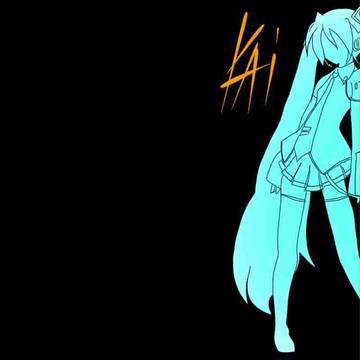 某ボーカロイドのシルエットらしき絵