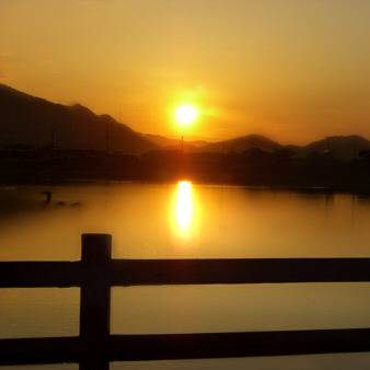 夕日