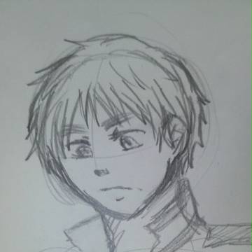 菊の書いた紙を拾うアーサー