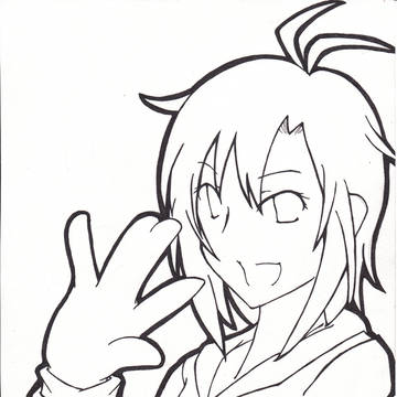 真　線画
