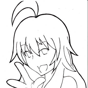 美希　線画