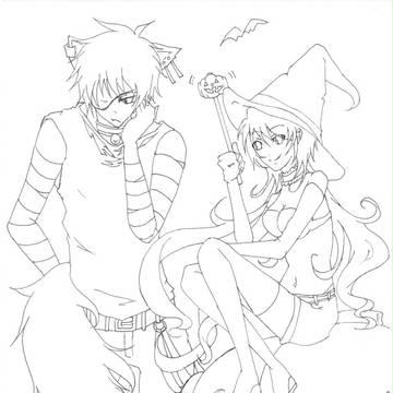 ハロウィン（色なし）