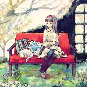 真っ赤なソファと、