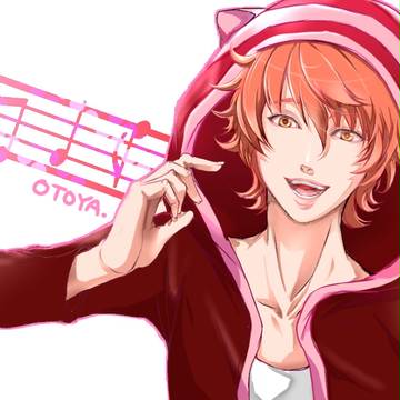 なっちゃんのフードを音也に着せてみた