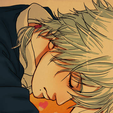 仁王君が居眠りしているようです。