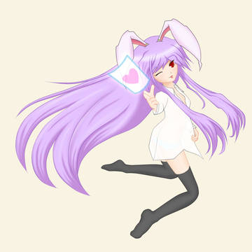 ワイシャツ＋ニーソ＋うどんげ