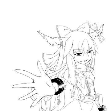 すいか線画