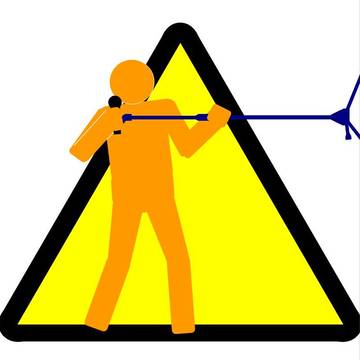 Caution! Mike Stand