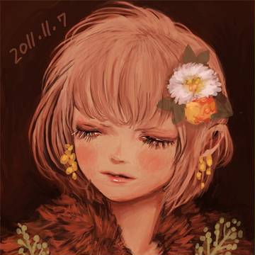 花と女の子