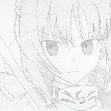 fate/zero セイバー描いてみた